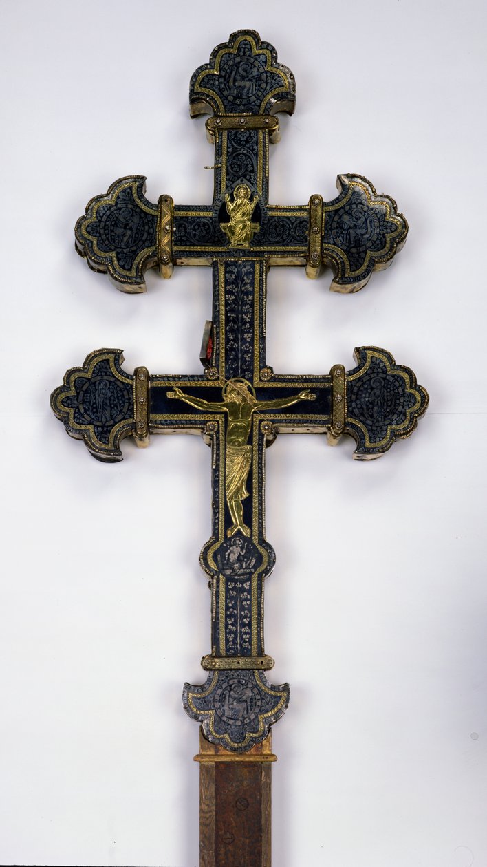 Kereszt, a clairmarais-i apátságból (arany féldrágakövekkel kirakott) (lásd még: 232669) alkotó: French School