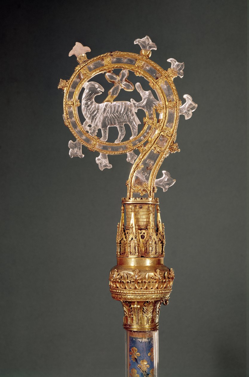 A lysi apátnő Crozier-je, 13-15. század (arany és hegyikristály) alkotó: French School
