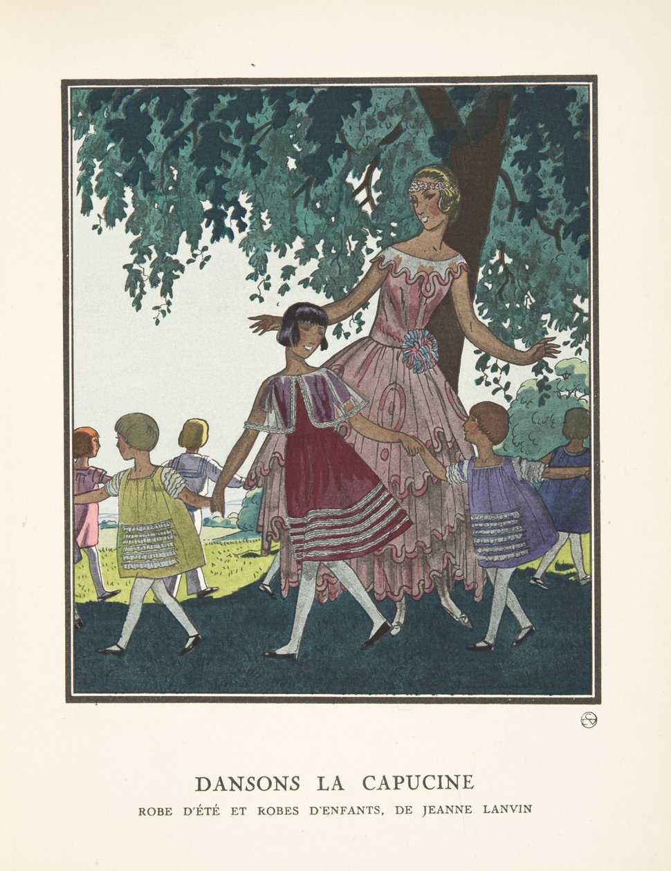 Dansons la Capucine, a divatlapok gyűjteményéből alkotó: French School