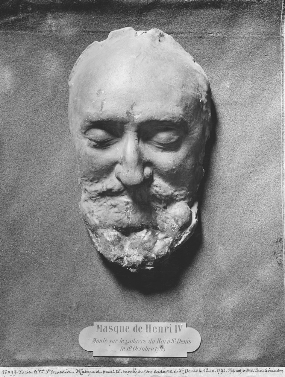 IV. Henrik francia halotti maszk, 1793 (gipsz) alkotó: French School