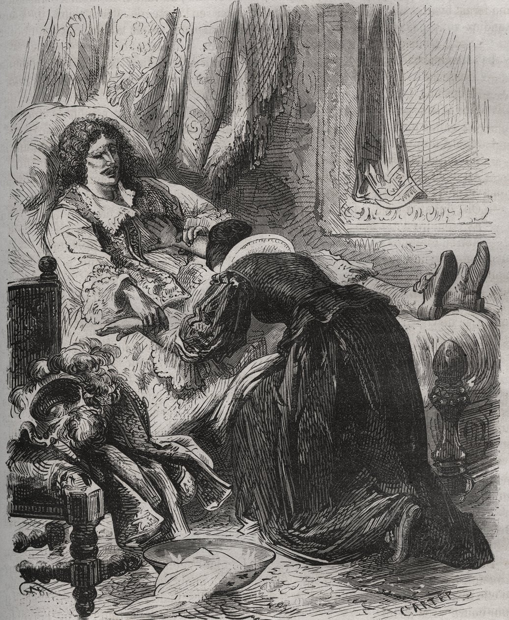 Jean Baptiste (Jean-Baptiste) Poquelin, dit Moliere (1622-1673), február 17. alkotó: French School