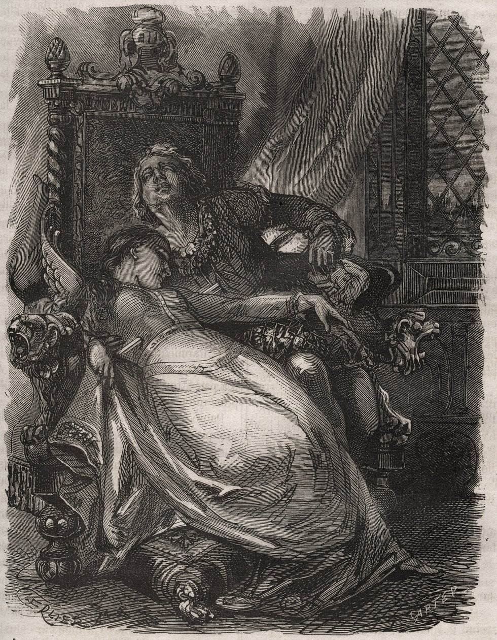 Paolo és Francesca halála: Francesca Da Rimini (Francoise de Rimini) felesége alkotó: French School