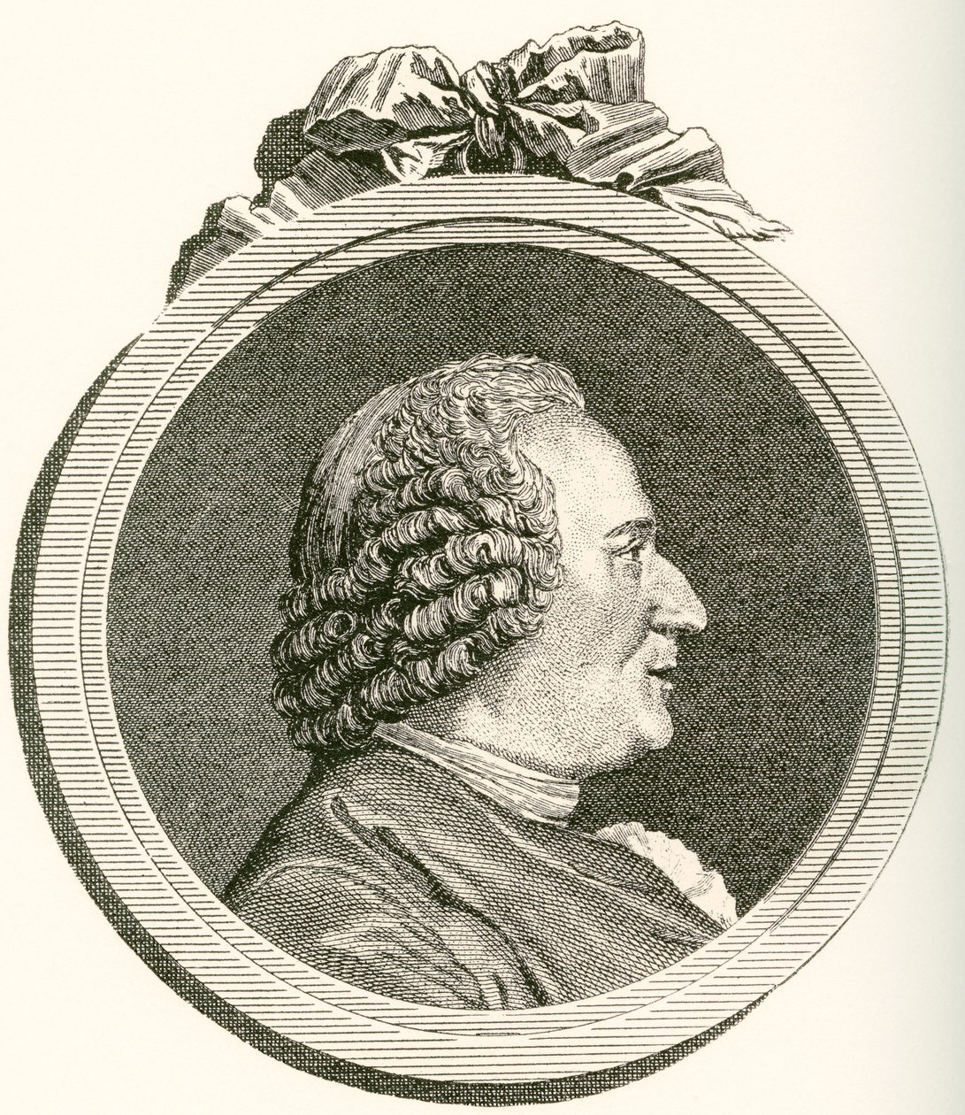 Denis Diderot, 1713 1784. Francia filozófus, művészetkritikus és író. Az 1908-ban megjelent Les Heures Libresből. alkotó: French School