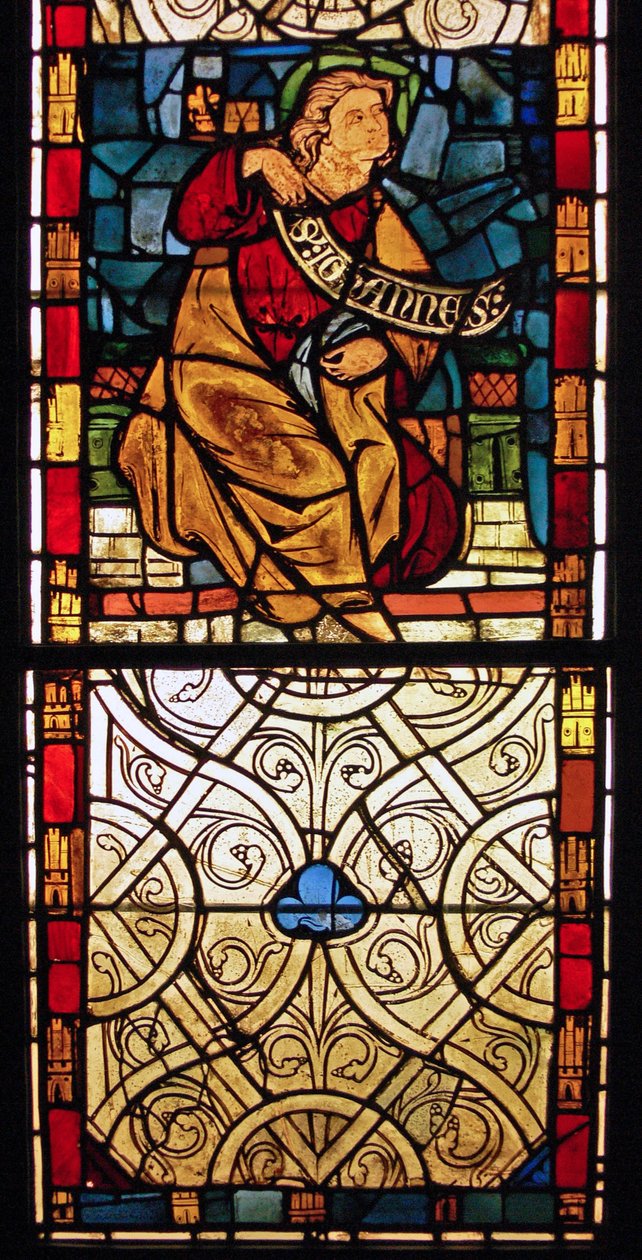 Szent János ábrázolása: grisaille a roueni Chapelle du Chateau-ból? alkotó: French School