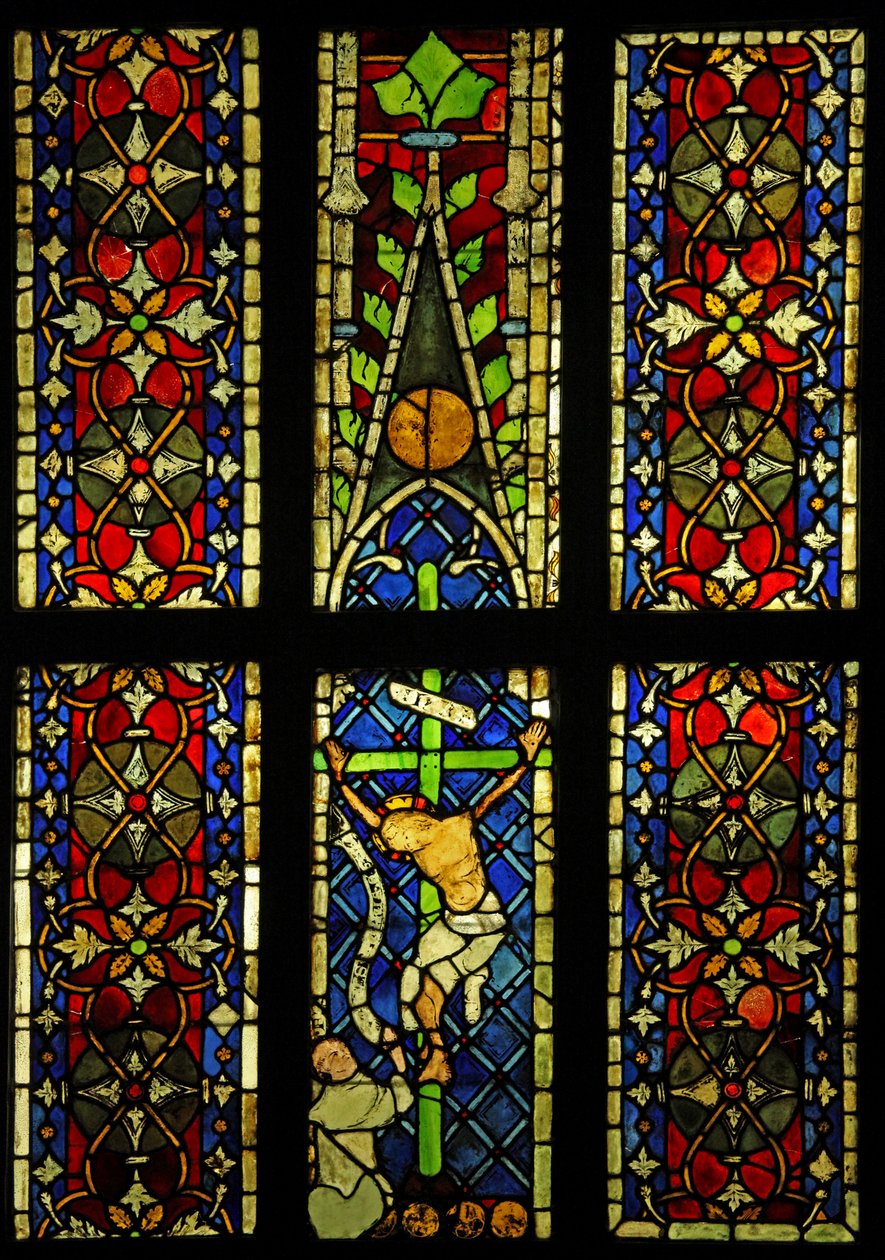A keresztre feszítést eredetileg a colmari Szent Ferences templomból ábrázolja? alkotó: French School