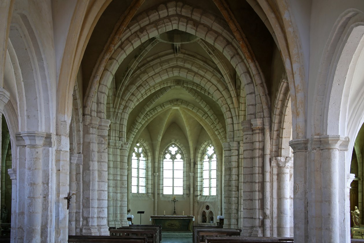 A templom keleti végét ábrázolja alkotó: French School