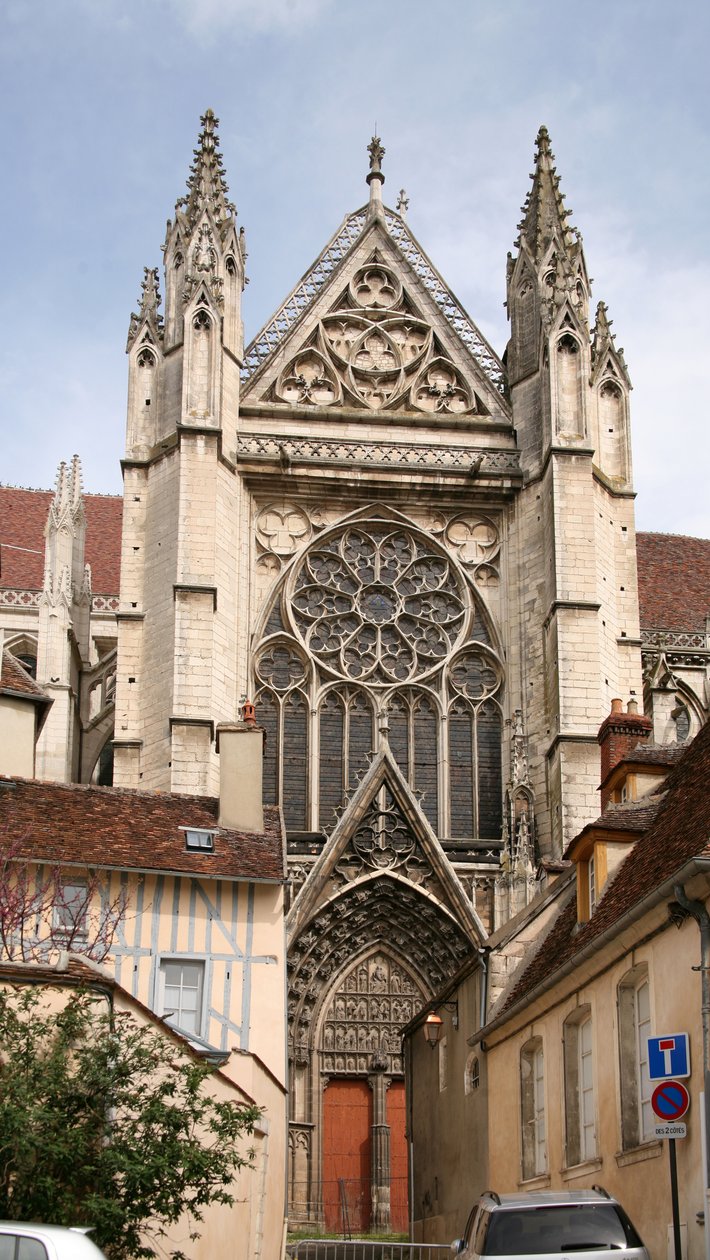 A déli homlokzat és a rózsaablak ábrázolása alkotó: French School