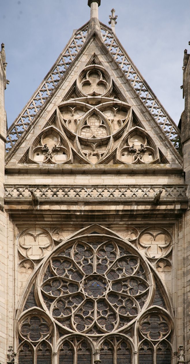 A déli rózsaablak ábrázolása alkotó: French School