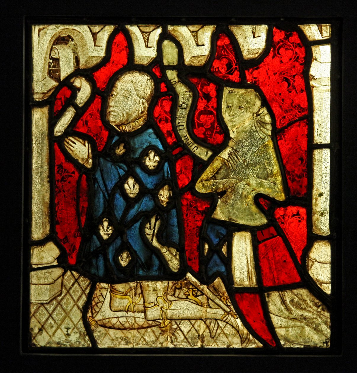Két ajtót ábrázol, eredetileg a bretagne-i Betton templomból alkotó: French School