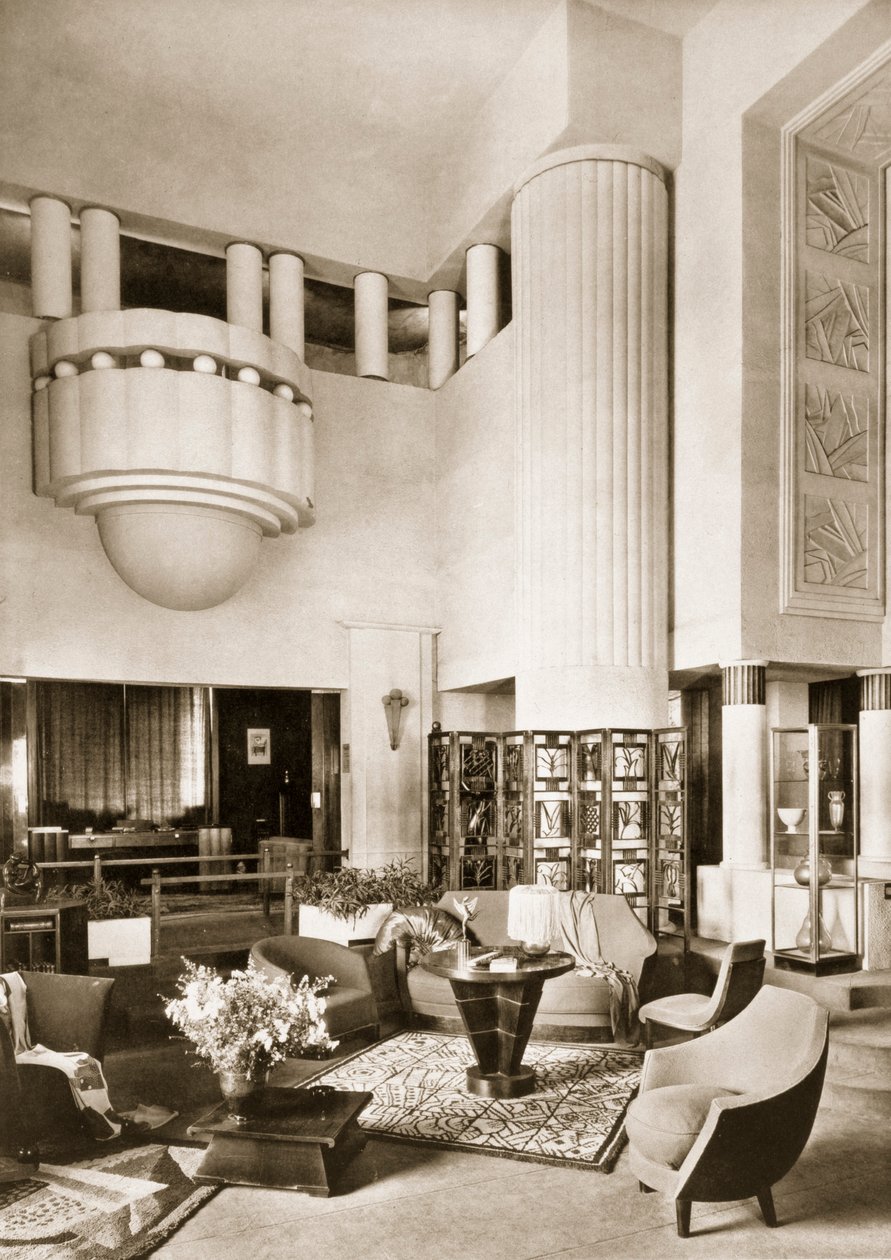 Tervezés a Pavilion Primavera csarnokához a párizsi Exposition Internationale-n 1925-ben, pub. 19 alkotó: French School