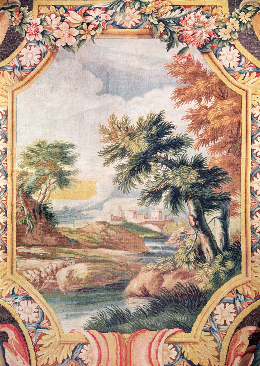 Részlet egy tájról, Savonnerie műhely (gobelin) alkotó: French School