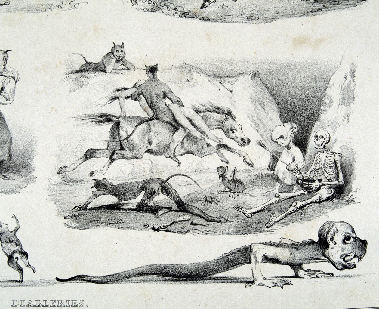 Diableries (az ördög képei) – Le Poitevin alkotó: French School