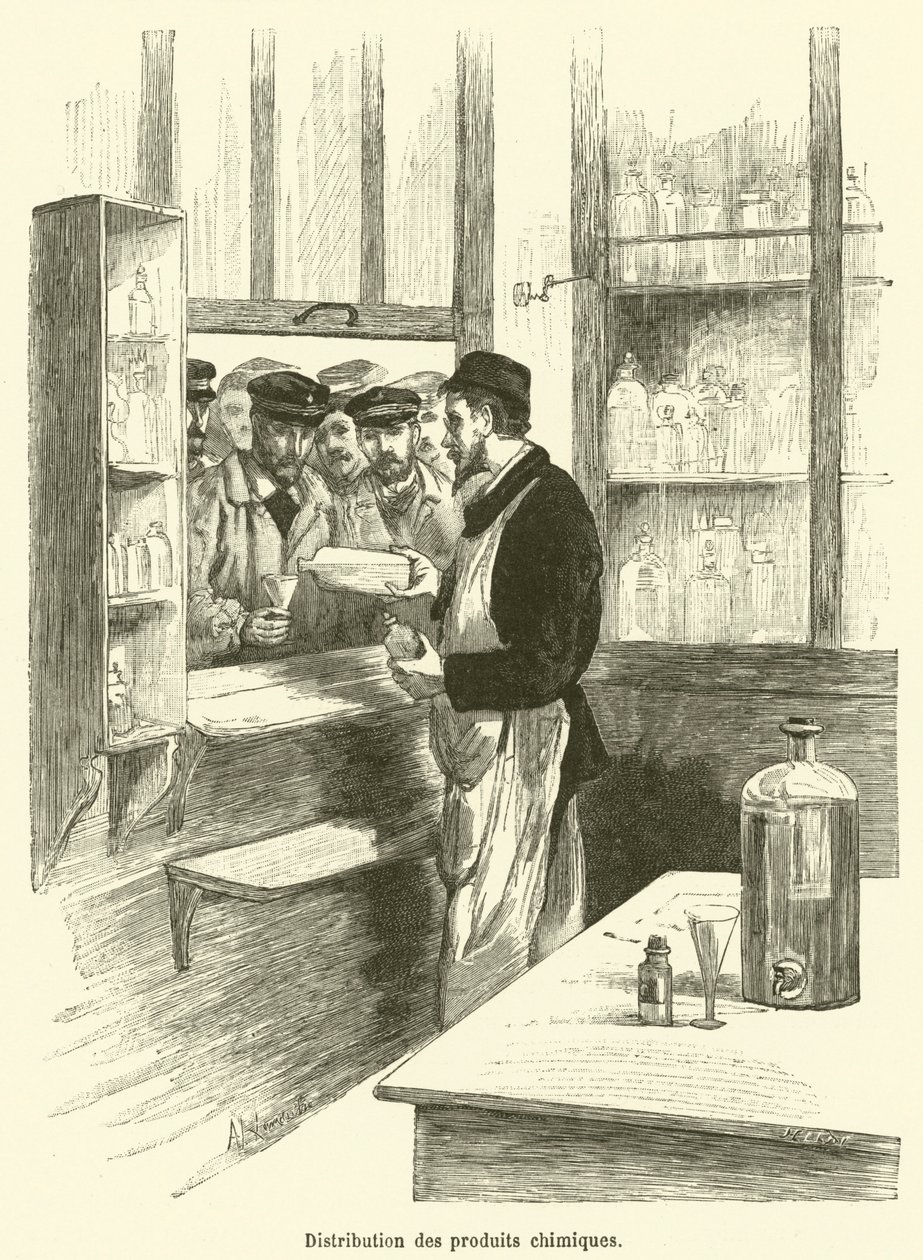 Vegyi termékek forgalmazása (gravírozás) alkotó: French School