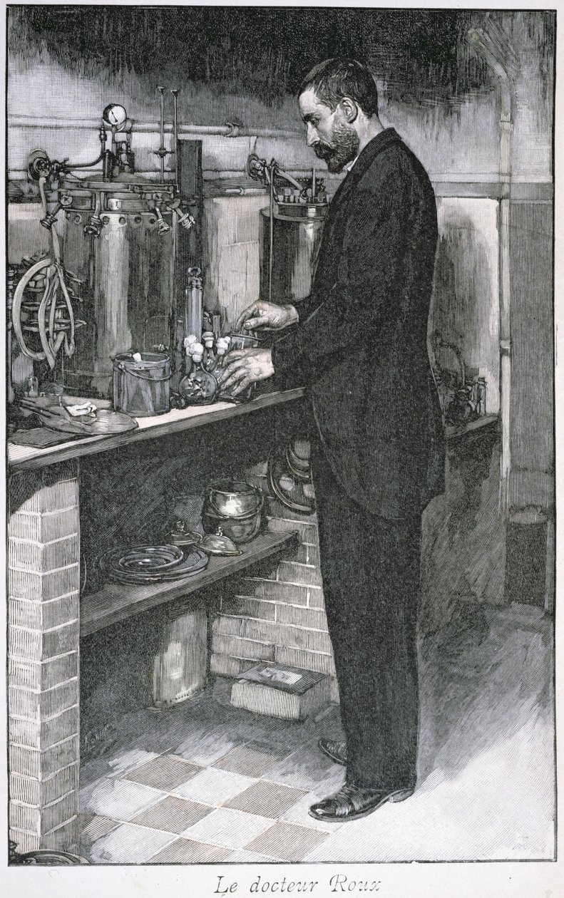 Dr. Pierre Emile Roux (1853-1933) a La Revue Illustre-ből, 1894. október 1. alkotó: French School