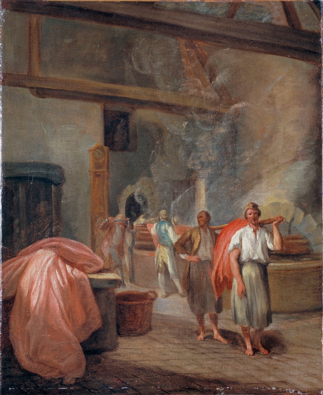 Festőműhely a Gobelineknél, francia gobelinkészítőknél alkotó: French School