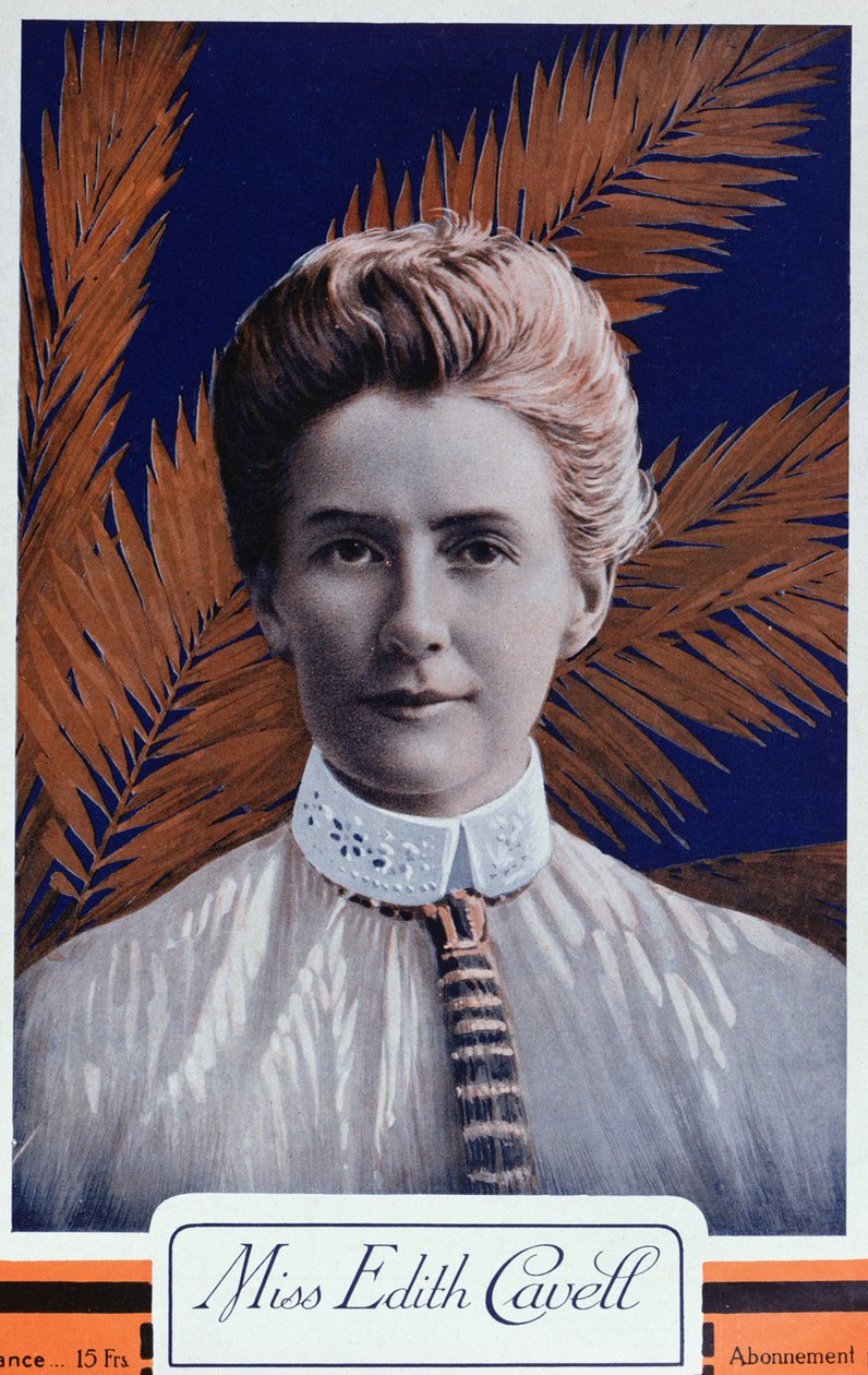 Edith Cavell (1865-1915) a Le Petit Journalból, 1915 alkotó: French School