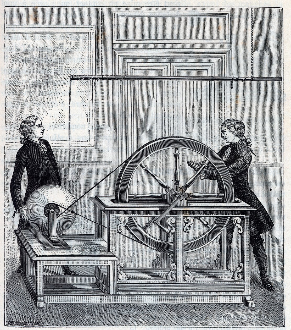 Villamos gép (Generátor), Francis Hauksbee (1666-1713), tökéletesítette Boze l