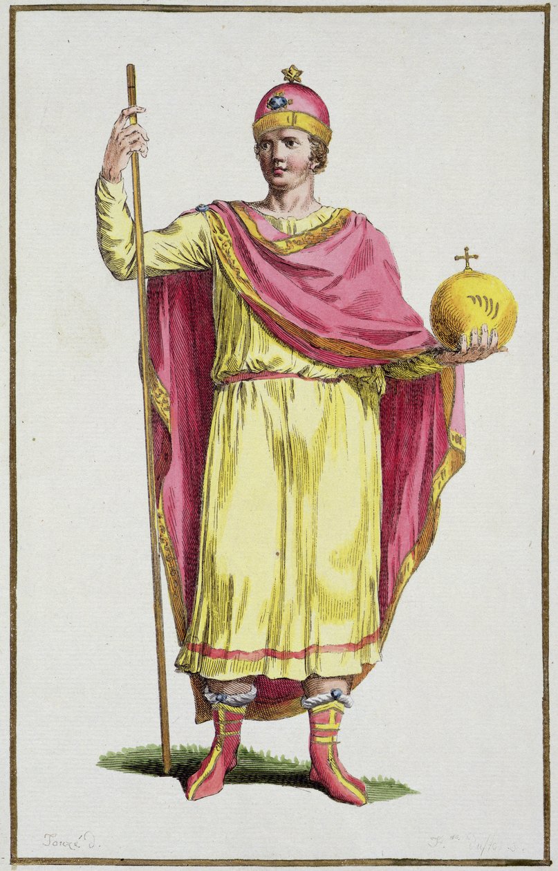 III. Ottó császár (980-1002), vésette Pierre Duflos (1742-1816), 1780 (rézmetszet) alkotó: French School