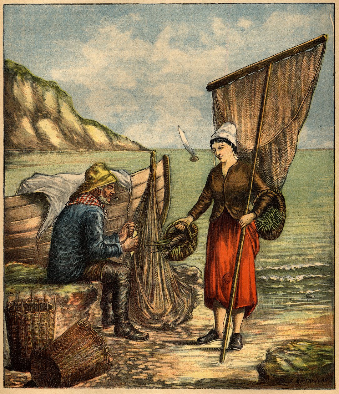 Metszet a „La Terre Illustree”-ben, 1892. június 23-i 86. sz. alkotó: French School