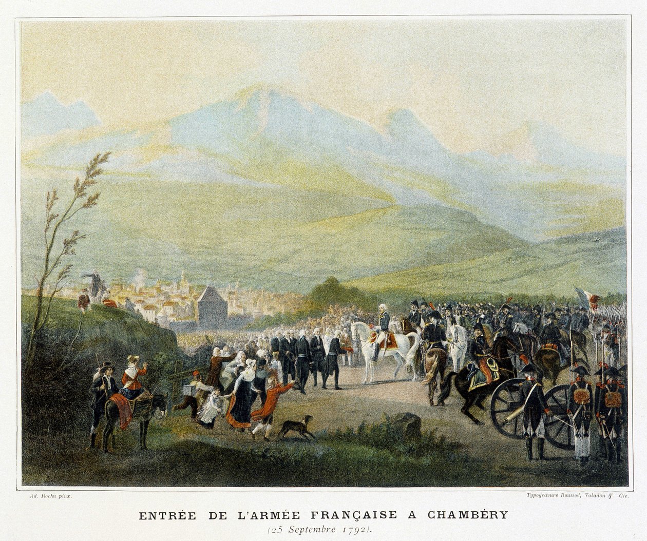 A francia hadsereg bevonulása Chamberyben, szeptember 25 alkotó: French School