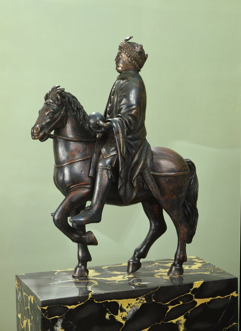 Nagy Károly (742-814) lovas szobra (bronz) (lásd még: 152998) alkotó: French School