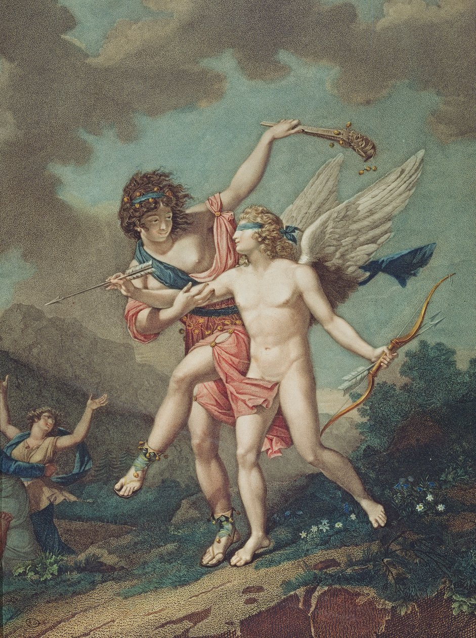 Eros vezette Madness, metszett Godefroy alkotó: French School