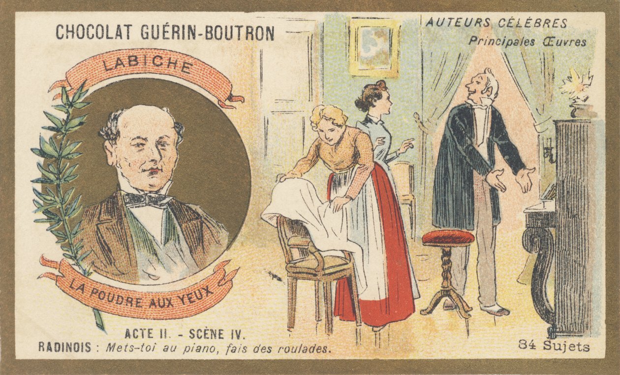 Eugene Labiche (1815-1888), francia drámaíró, a „La poudre aux yeux” című kétfelvonásos vígjáték (1861) szerzője alkotó: French School