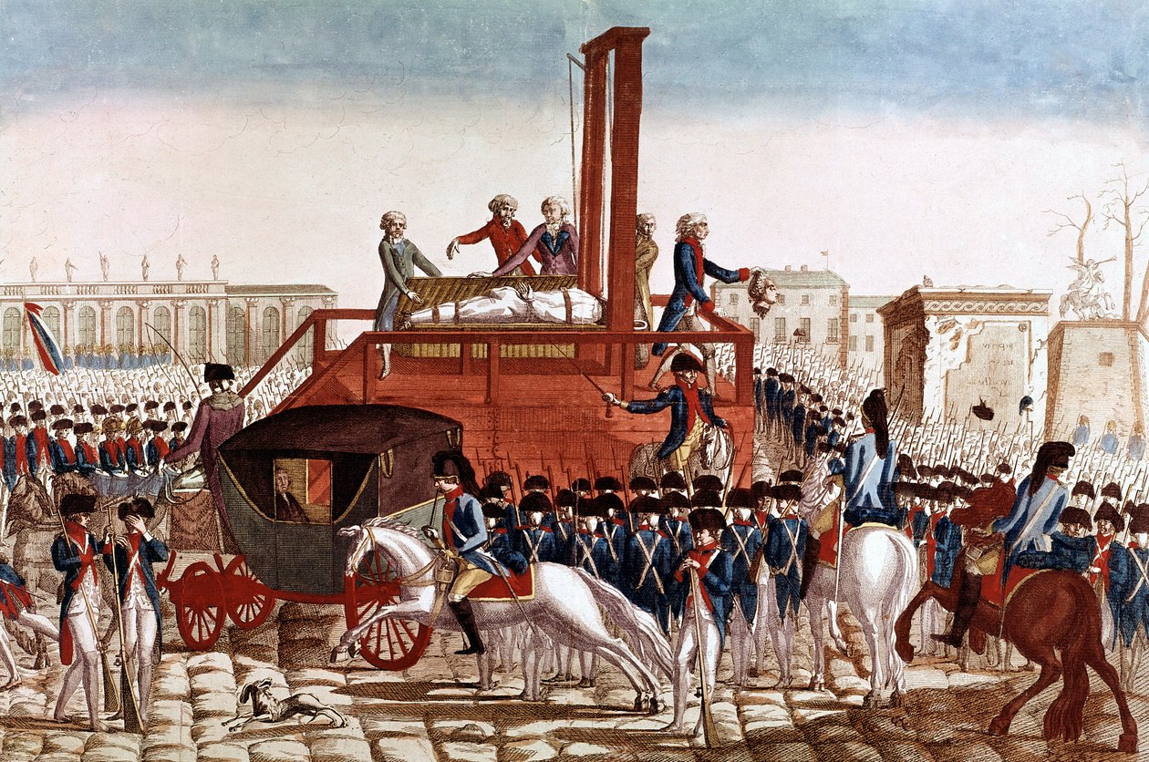 XVI. Lajos francia kivégzése, január 21 alkotó: French School