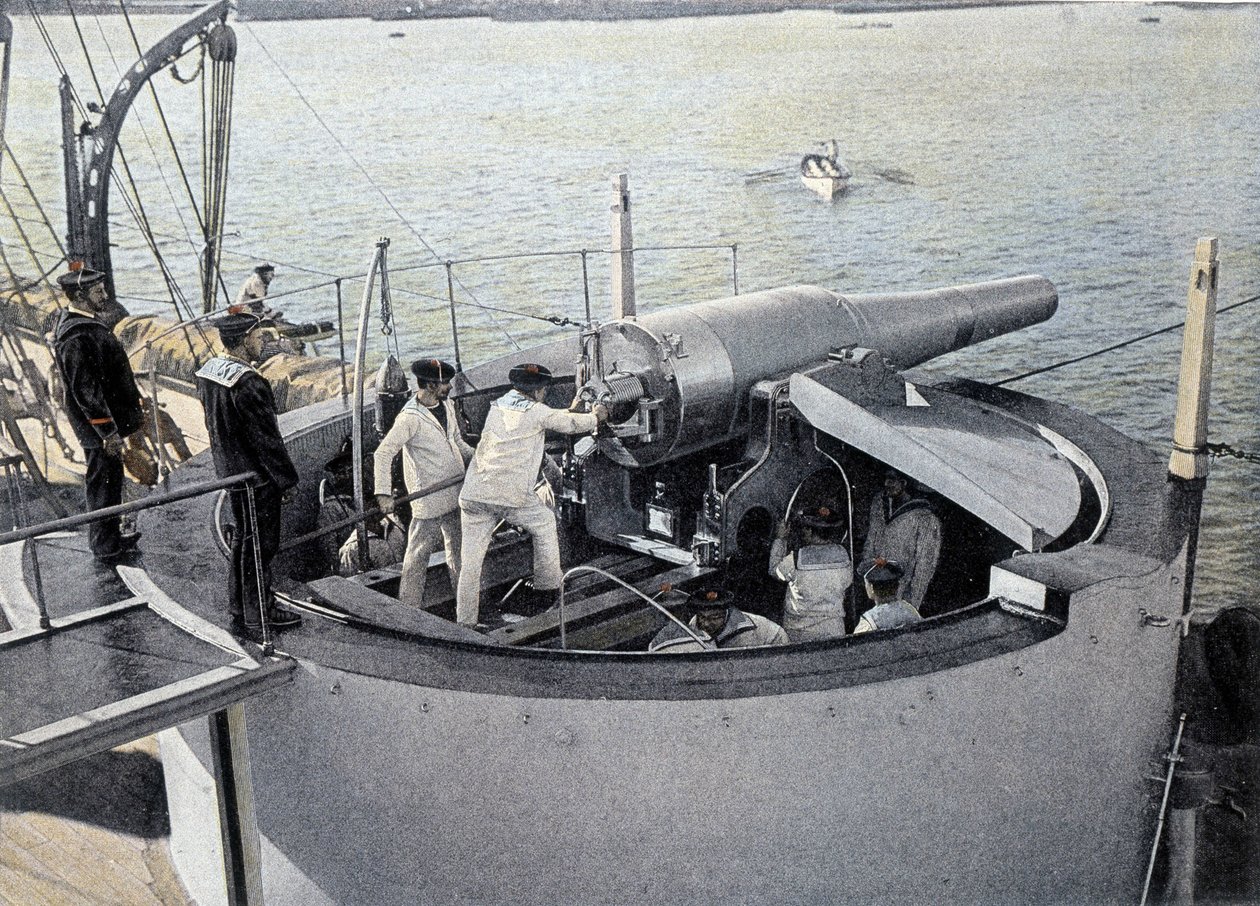 Ágyúgyakorlat – a „Military Album”-ban” – Haditengerészet alkotó: French School