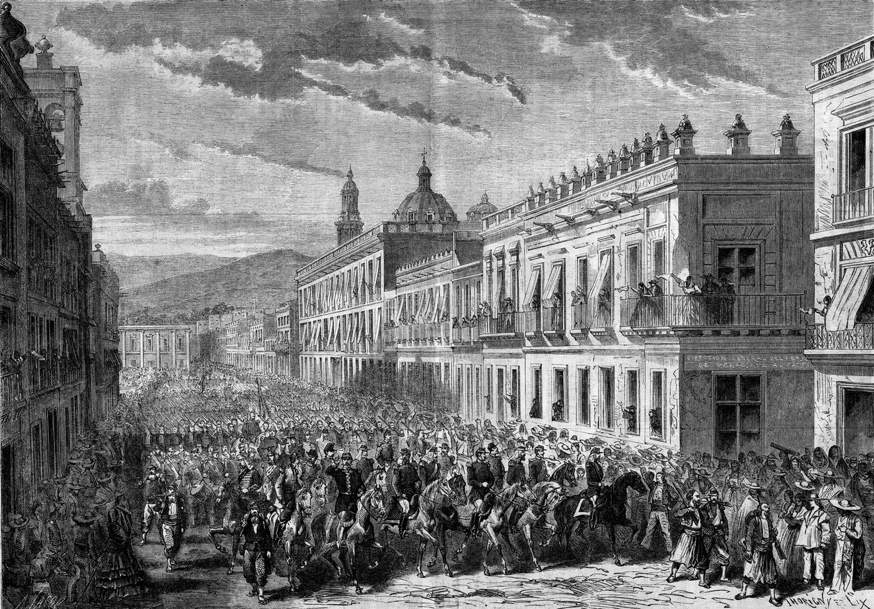 Expedíció Mexikóba (1861-1867): Francois Achille Bazaine (Francois-Achille) tábornok belépése alkotó: French School