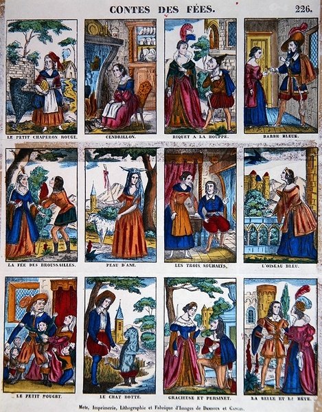 Tündértörténetek, 1840 körül (színes litó) alkotó: French School