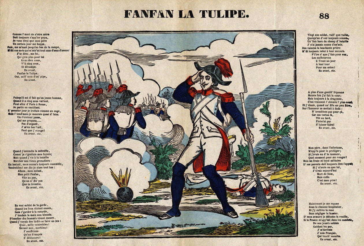 Fanfan tulipán. századi Epinal képe alkotó: French School