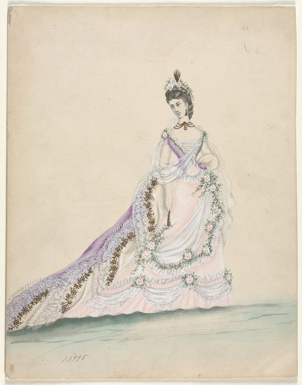 Fashion Study (Worth számára készült) alkotó: French School