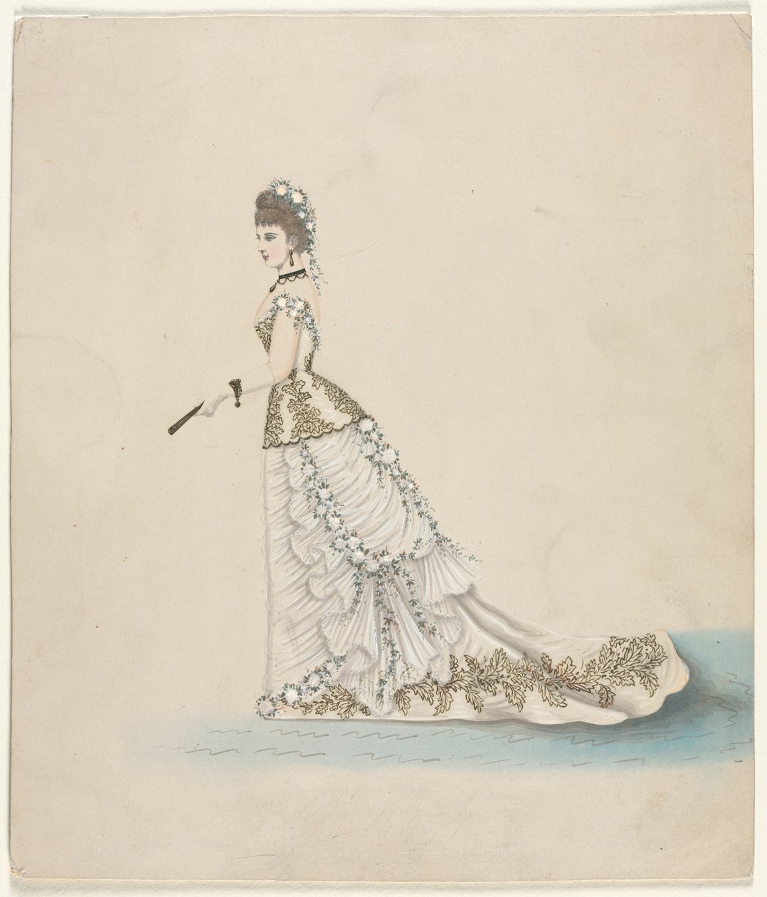 Fashion Study (Worth számára készült) alkotó: French School