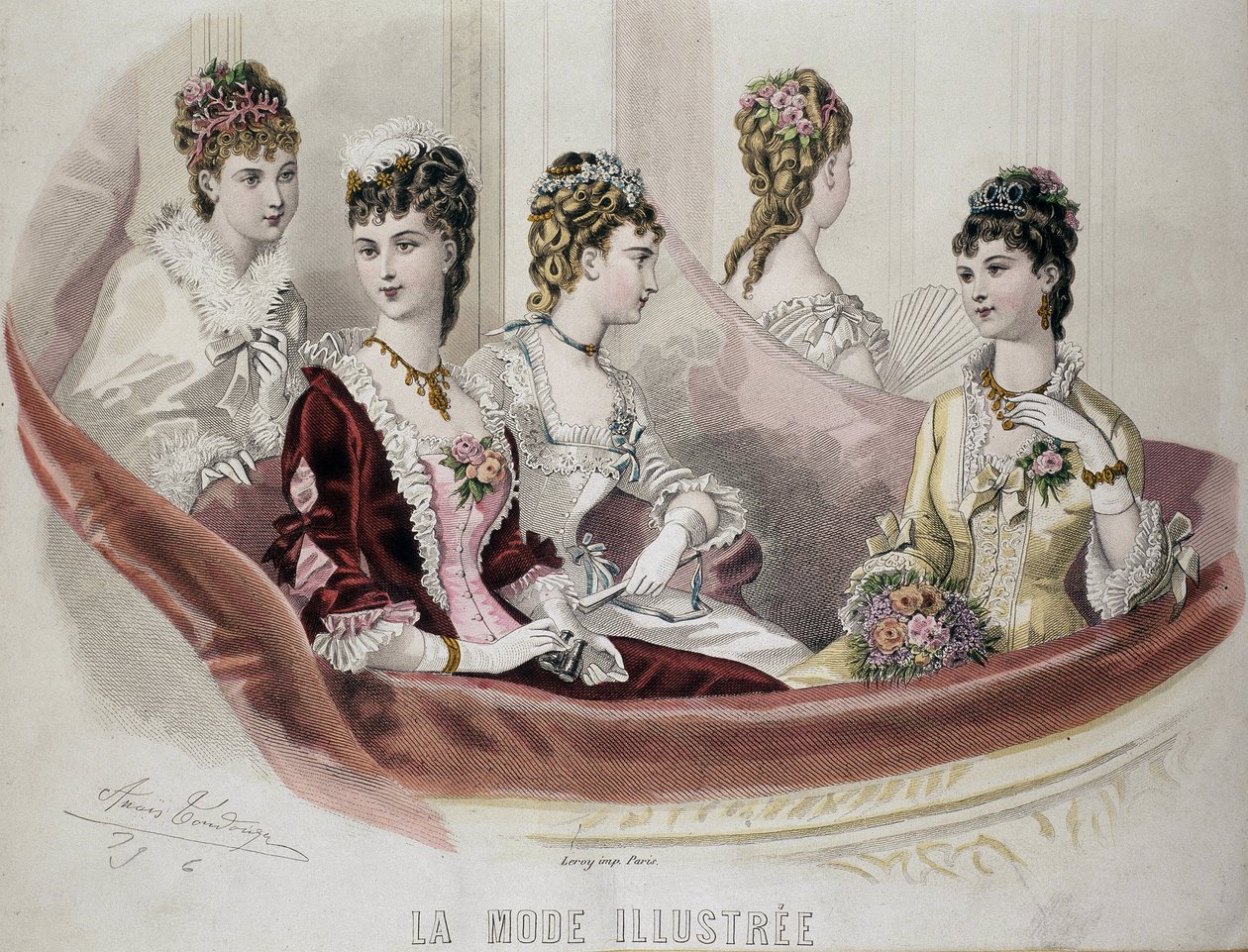 Fashion Women – a „” Fashion Illustrated” című részben, sd. 2. fele 19. század. alkotó: French School
