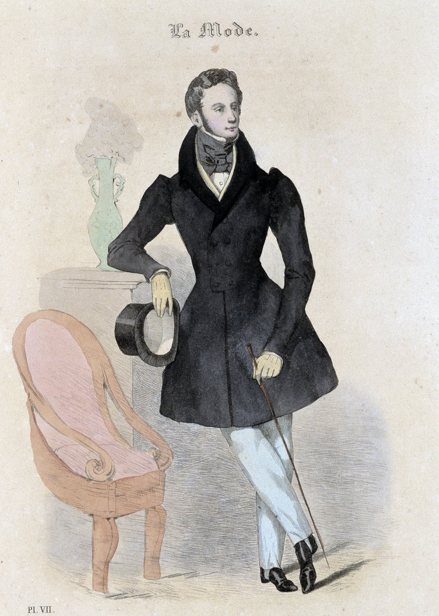 Férfias divat – a „” Journal des tailors”-ban” alkotó: French School