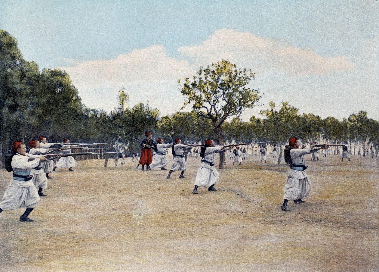 Vívás a Baionette-nél – „” Album militaire”” - Zouaves alkotó: French School