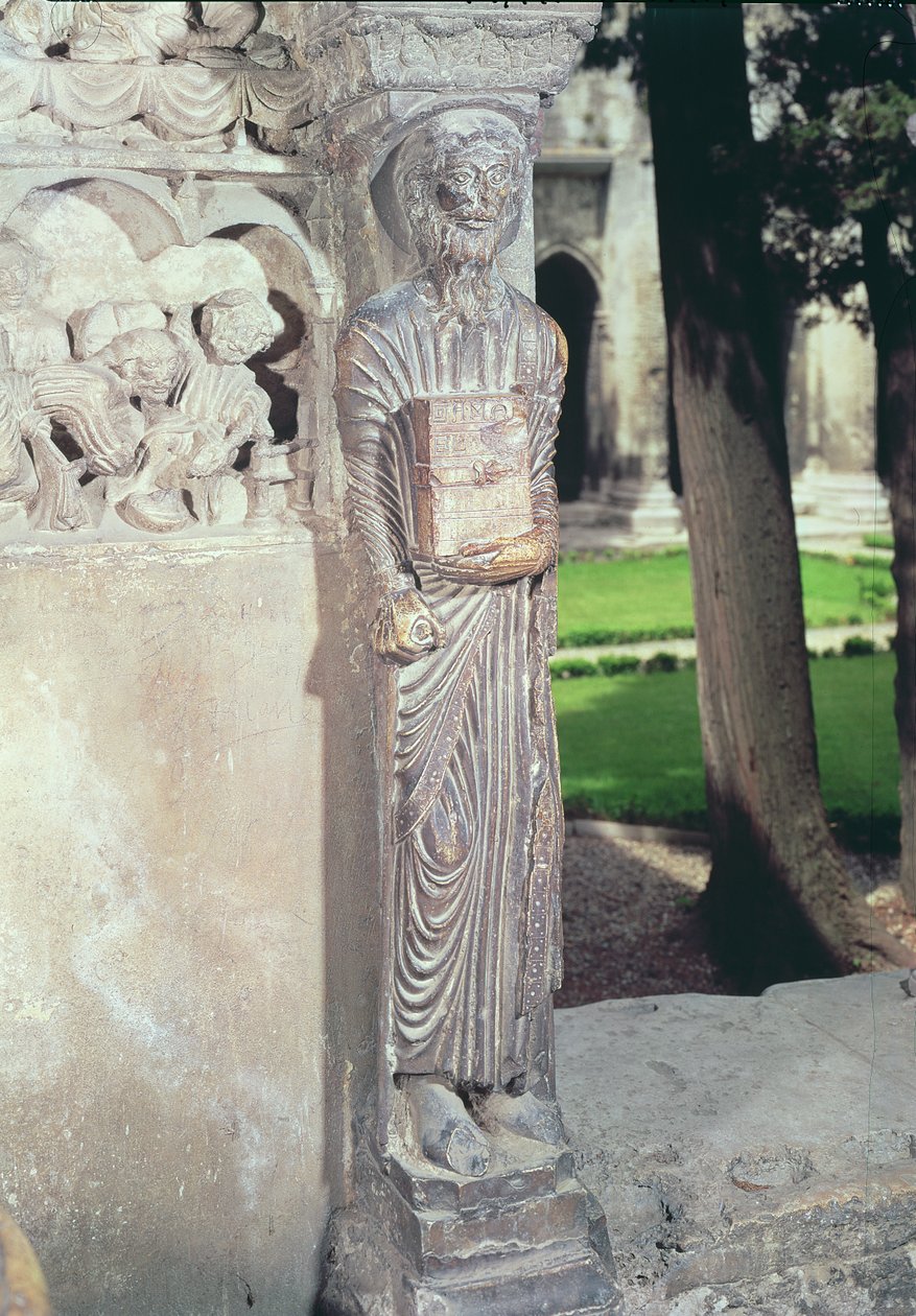 Gamaliel alakja a kolostor egyik oszlopán alkotó: French School