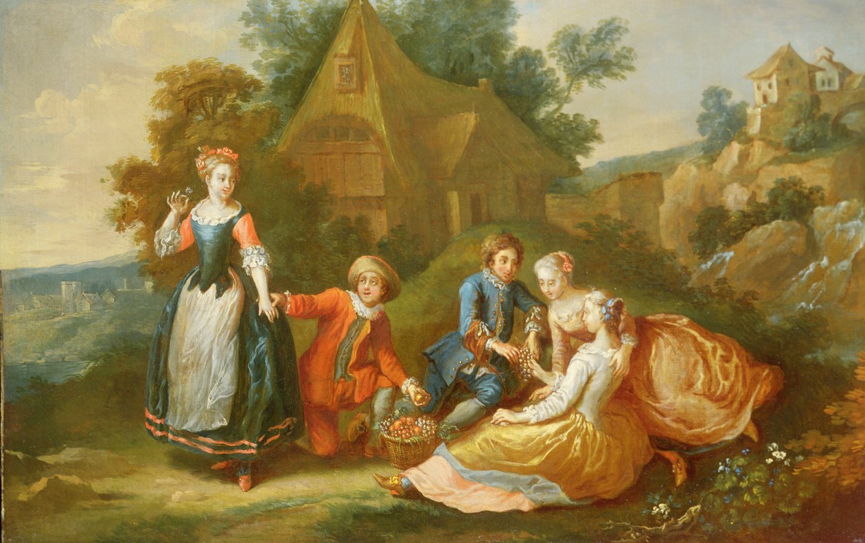 Lakomázó figurák (59188-cal párosítva) alkotó: French School