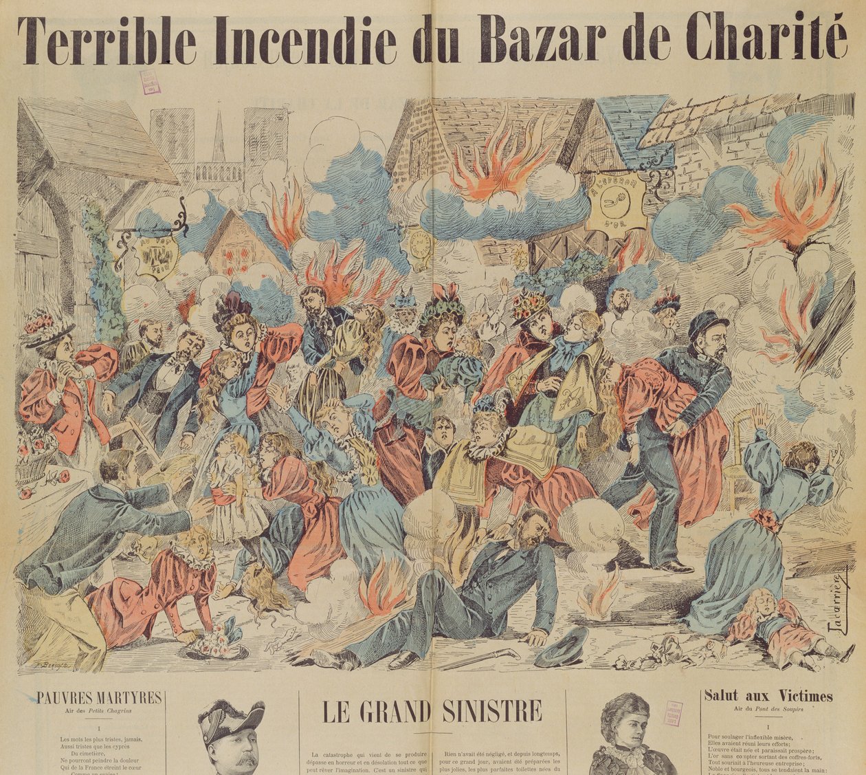 Tűz a Bazar de la Charite-ban, 1897. május 4 alkotó: French School