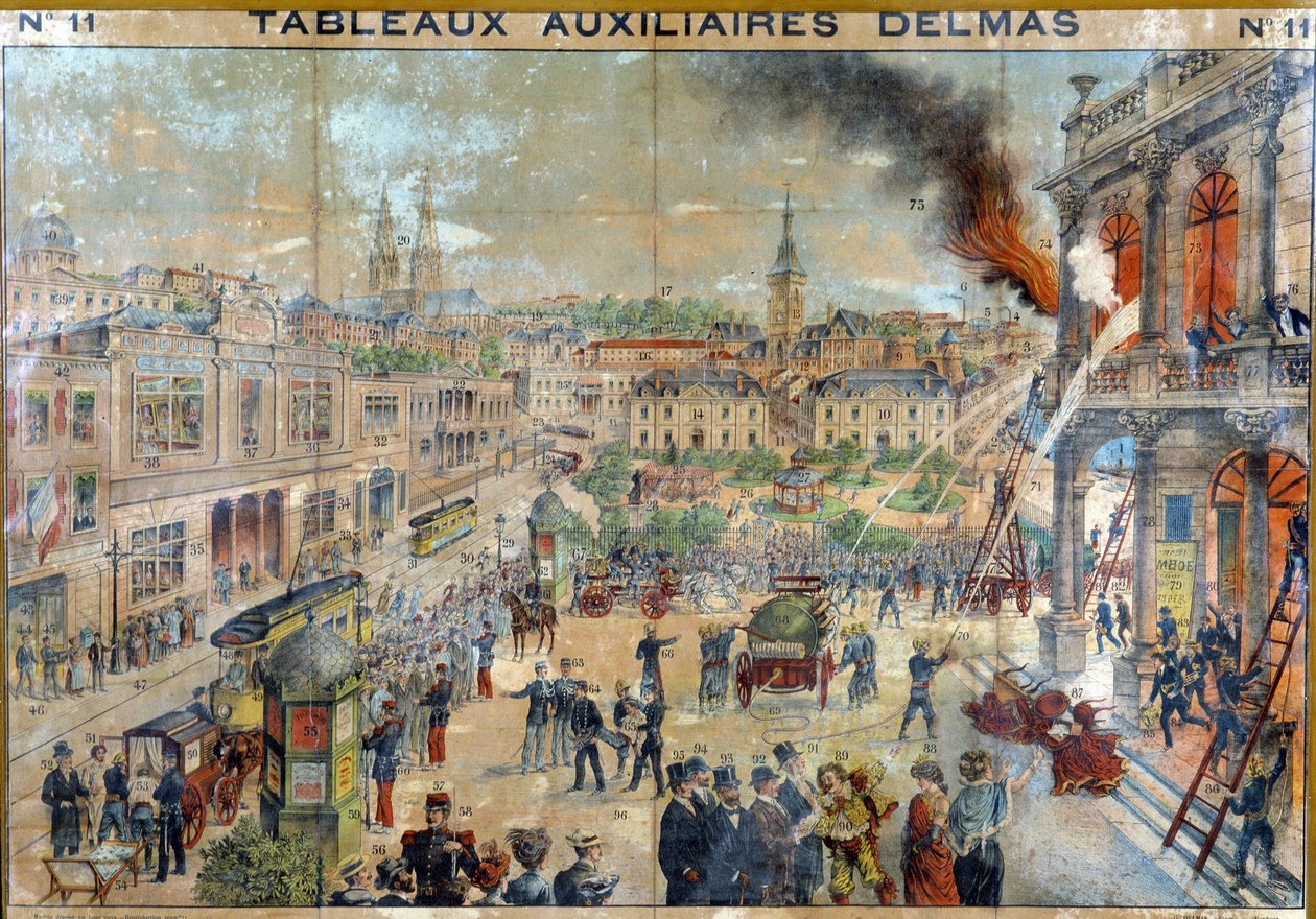 Tűz a városban. SD. 19. kiadás Delmas. alkotó: French School