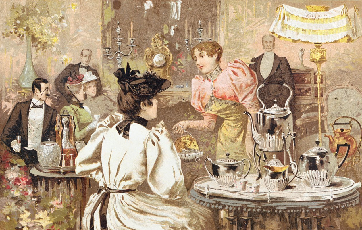 Five OClock Tea, a Kirby, Beard & Co. reklámja, rue Auber, Párizs, 1893 alkotó: French School