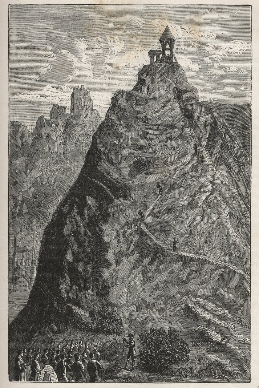 Florin Perier Torricelli-kísérletet készít a Puy de Dome csúcsán, szeptember 19. alkotó: French School
