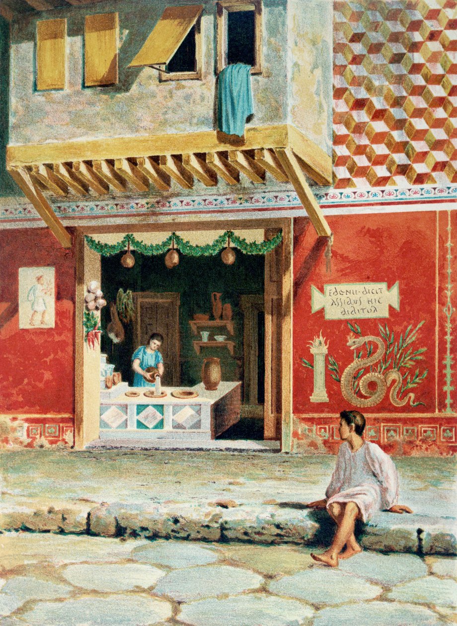 Élelmiszerbolt, Pompei alkotó: French School