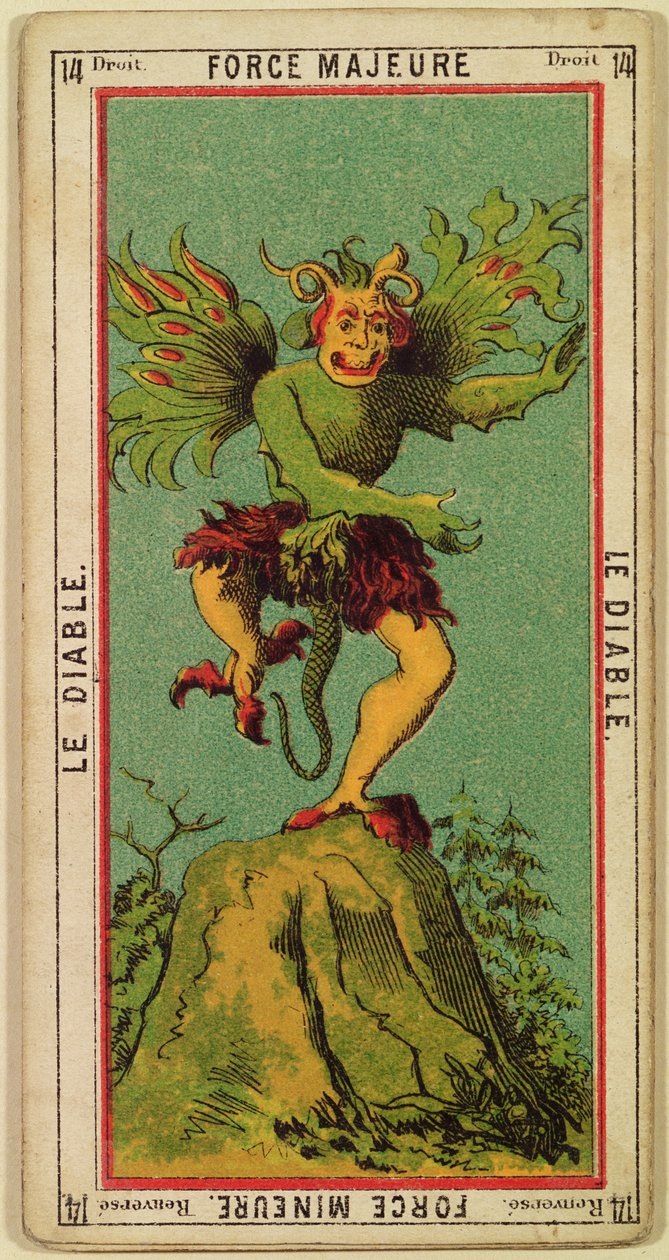 Vis Maior, Az ördög tarot kártya alkotó: French School