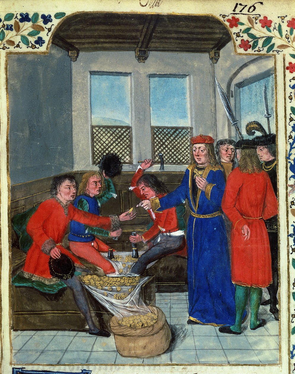 Fr 23927 f.5 A pénz feltalálása és előállítása a VII. Károly király által készített pénz használatára vonatkozó királyi szabályzatból, Nicolas Oresmes alkotó: French School