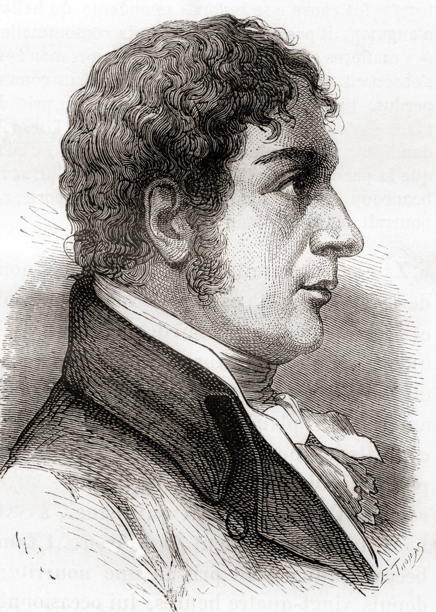 Francesco Zambeccari, a "Les Merveilles de la Science" című, 1870 körül megjelent műből (litográfia). alkotó: French School