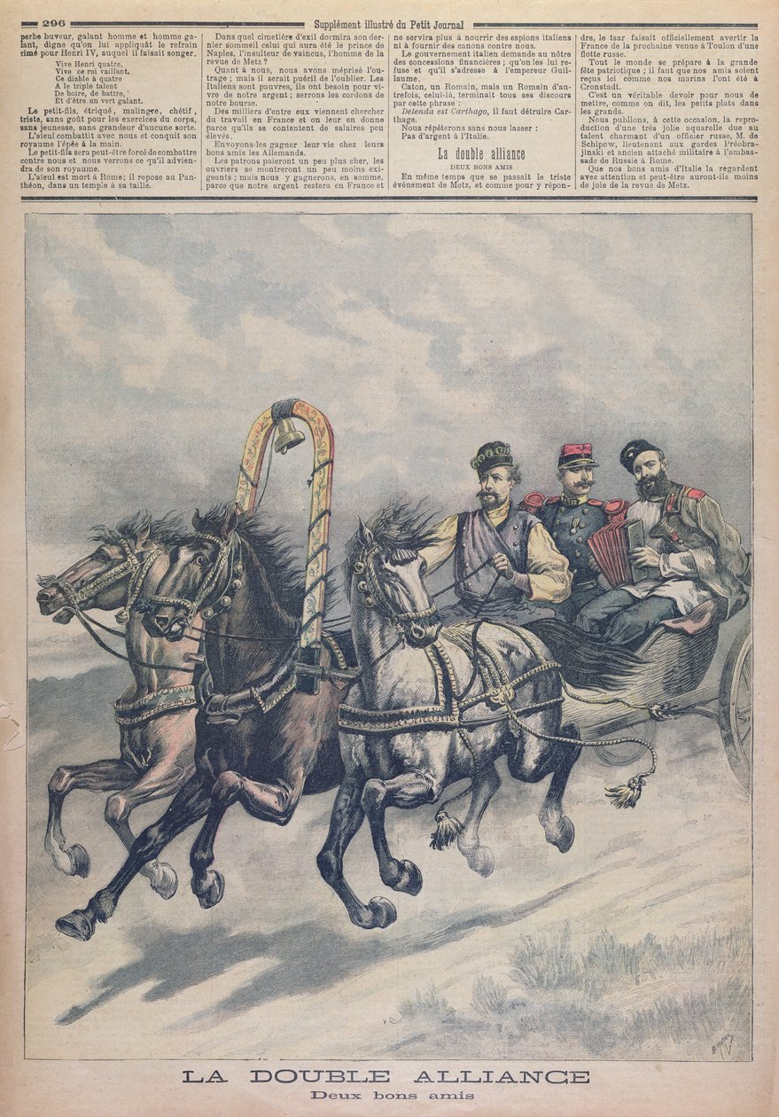 Francia-Orosz Szövetség, illusztráció a le Petit Journalból, 1893 alkotó: French School