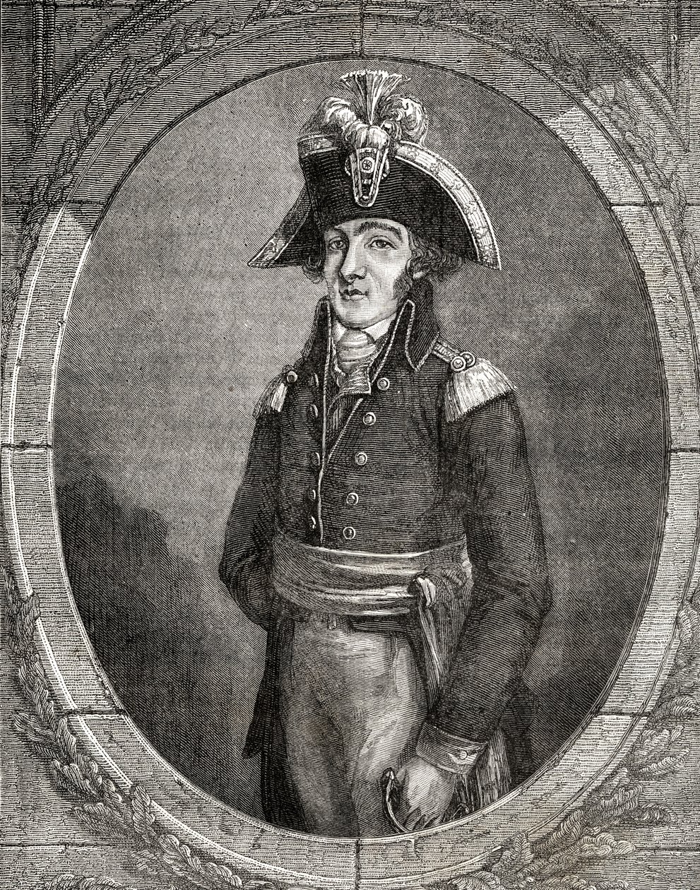 Francois Hanriot, Louis Blanc (1811-82) "Histoire de la Revolution Francaise" című művéből alkotó: French School