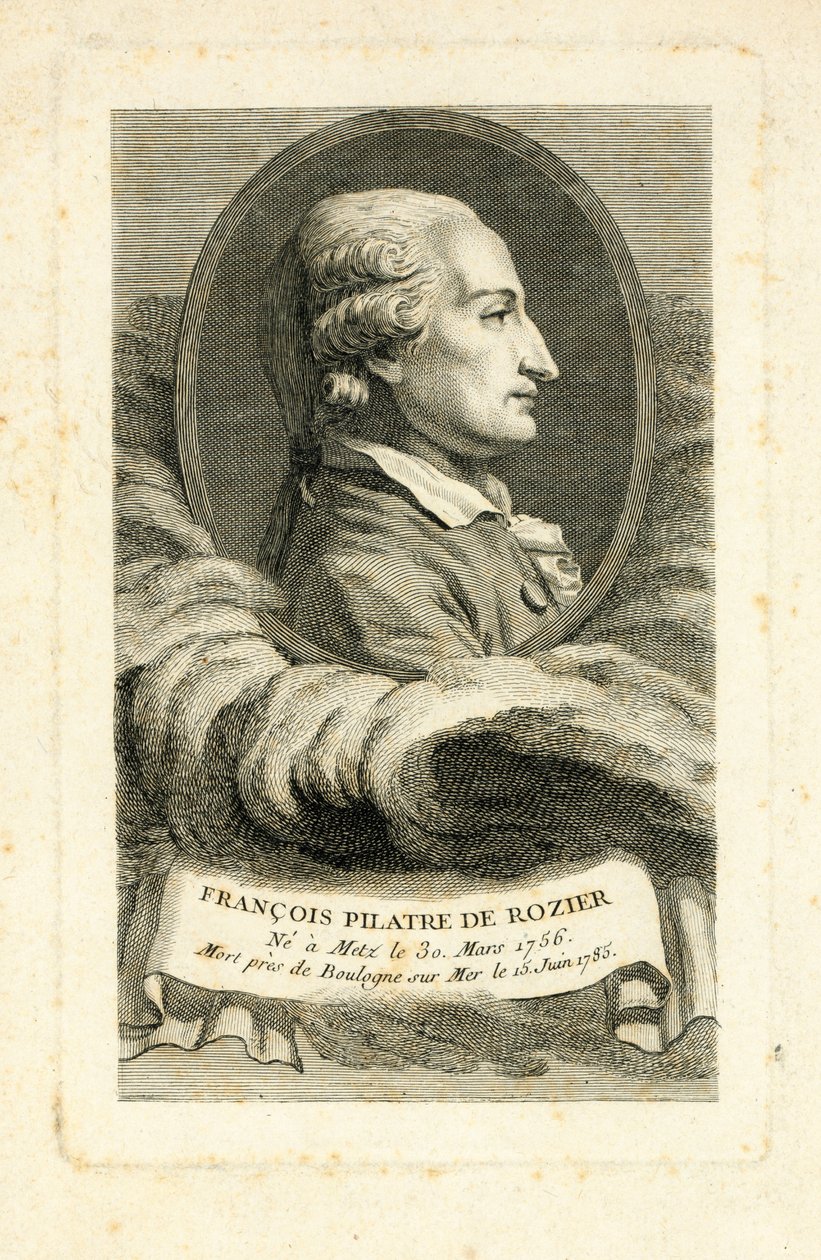 Francois Pilatre de Rozier, 1785 körül alkotó: French School